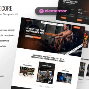 StriveCore - Site para academia