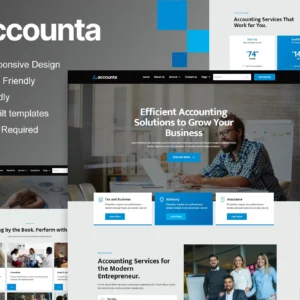 Accounta - Kit de modelos Elementor para empresas de contabilidade