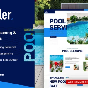 Pooler - Kit de modelos Elementor Pro para empresas de limpeza de piscinas