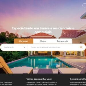 Site Pronto para Imobiliária