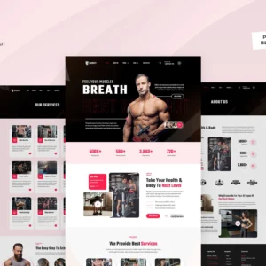 Gymify - Kit Envato para ginástica e fitness