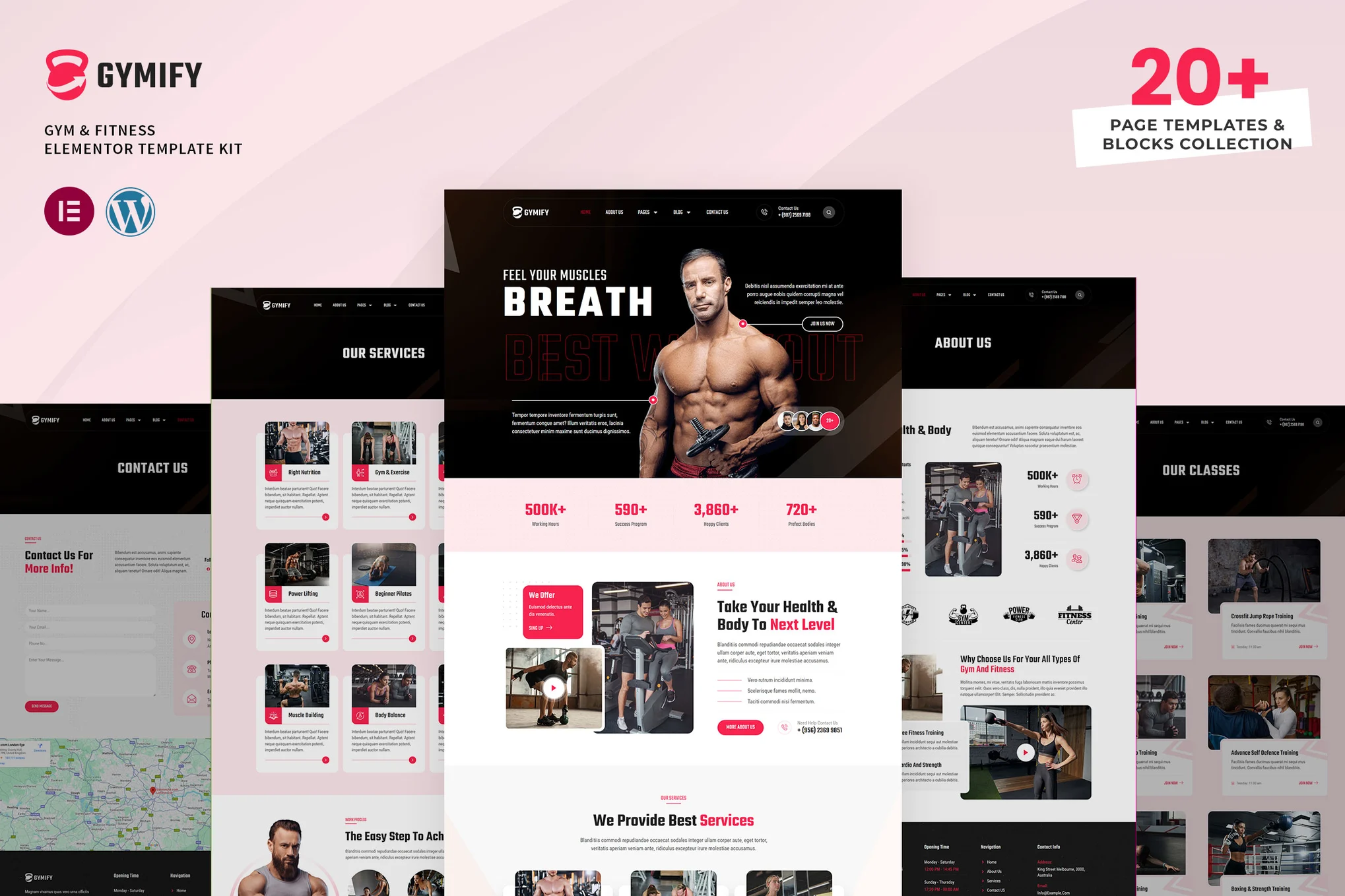Gymify - Kit Envato para ginástica e fitness