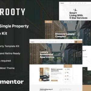 Prooty - Kit de modelo Elementor de propriedade única